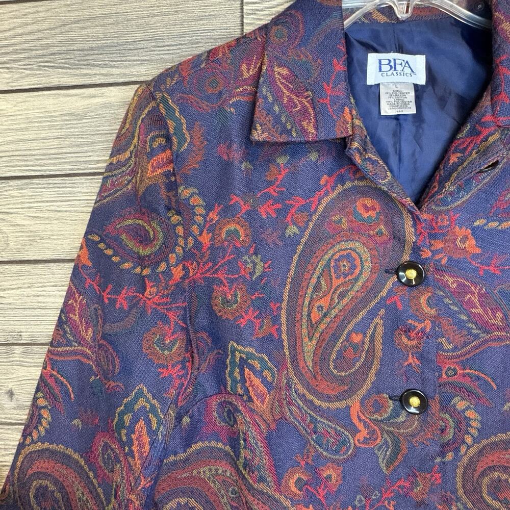 Bfa Classics Button Up Collared Blazer Jacket Sz … - image 7